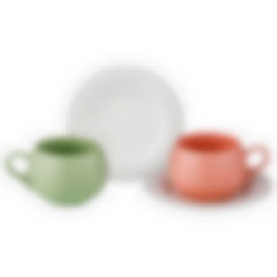 Чайный набор на 2 персоны 4 пр. 200 мл. Яблочный