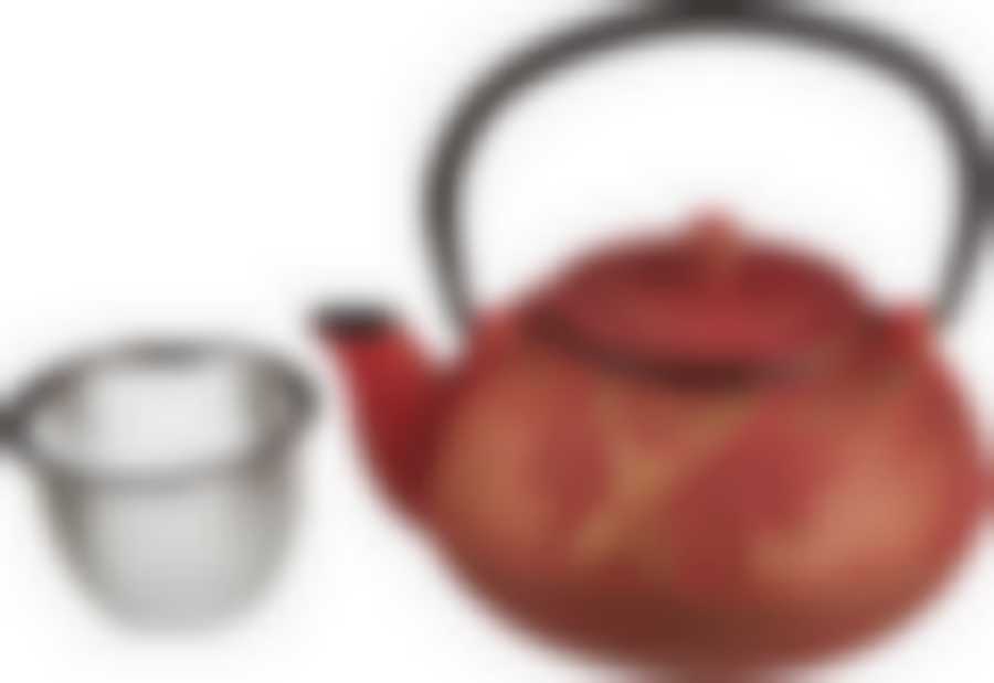 Заварочный чайник чугунный с эмалированным покрытием внутри 600 мл.