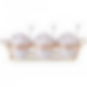 Набор из 3х сахарниц Цветочная симфония на метал.подставке 320мл с ложками