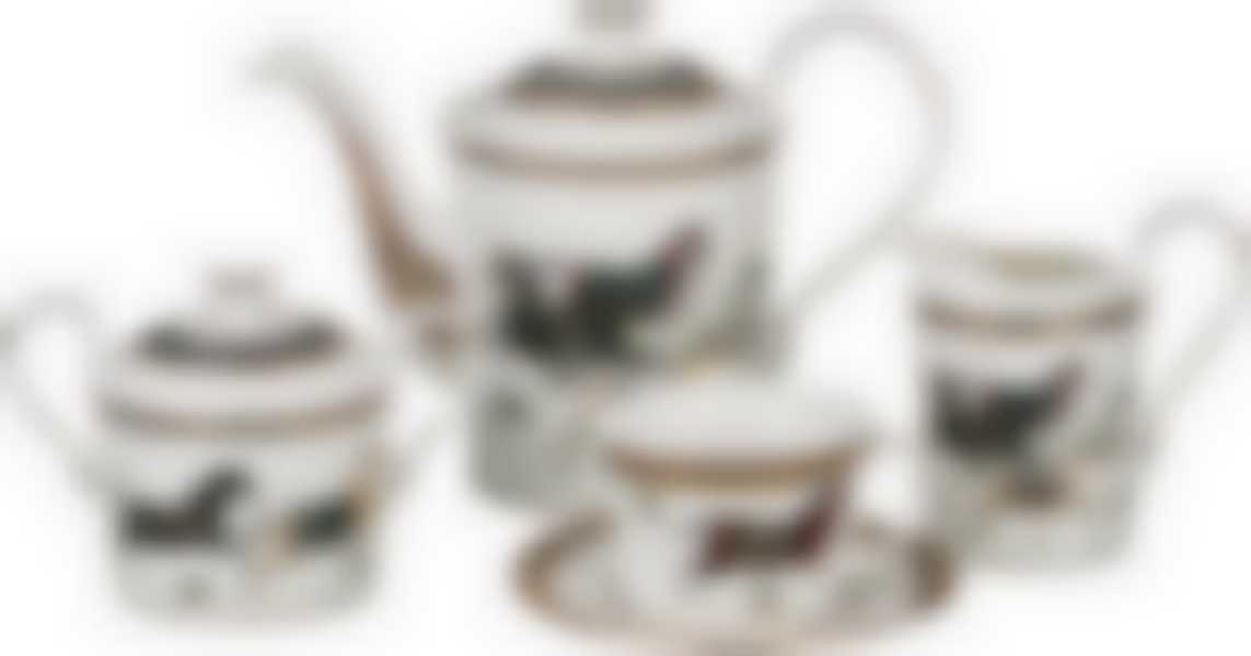 ЧАЙНЫЙ СЕРВИЗ LEFARD "ЛОШАДЬ" 15 ПР. НА 6 ПЕР.: 1450/500/400/250 МЛ
