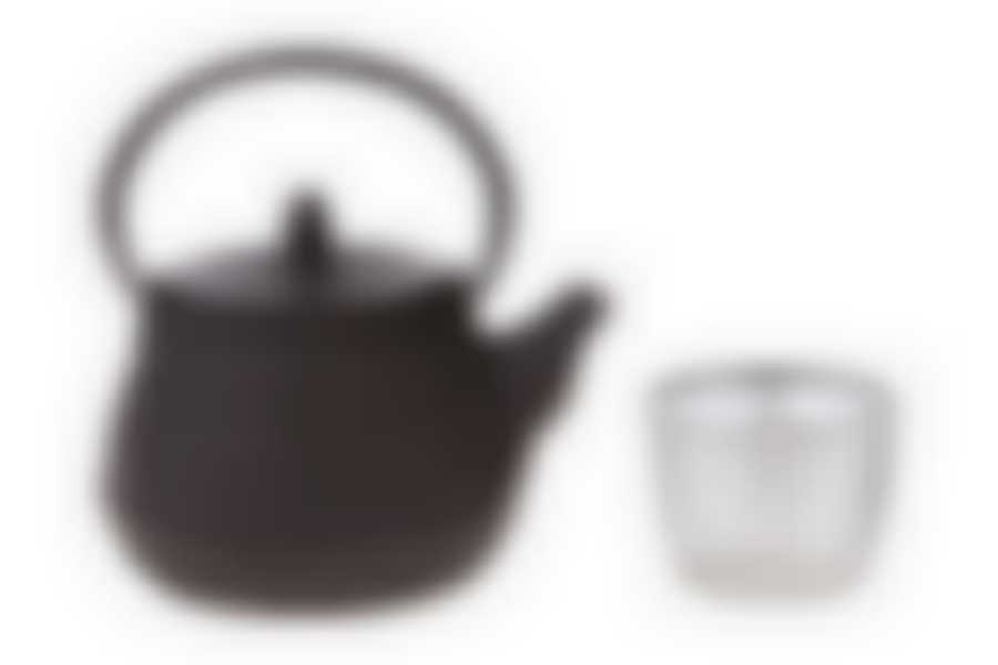 Заварочный чайник чугунный с эмалированным покрытием внутри 1000 мл.