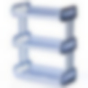 Полка 3-х ярусная (цвет в ассортименте)