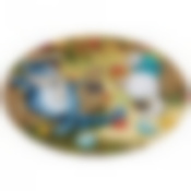 ТОРТОВНИЦА ВРАЩАЮЩАЯСЯ "СИНИЕ КОТЫ" ДИАМЕТР=32 СМ.ВЫСОТА=3 СМ