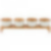 НАБОР ИЗ 4-Х БАНОК ДЛЯ СЫПУЧИХ ПРОДУКТОВ "NATIVE" ВЫСОТА=9,5СМ НА ПОДСТАВКЕ