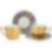 ЧАЙНЫЙ НАБОР "BUTTERFLY" НА 2ПЕР. 4ПР. 220МЛ, ЗОЛОТОЙ