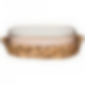 БЛЮДО ДЛЯ ЗАПЕКАНИЯ В ПЛЕТЕНОЙ КОРЗИНЕ BRONCO "NATURE" 29,5*20*8 СМ 1200 МЛ КРЕМОВОЕ  (КОР=8ШТ.)