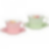 ЧАЙНЫЙ НАБОР LEFARD "ВРЕМЕНА ГОДА" 260 МЛ 4 ПР. НА 2 ПЕР. РОЗОВЫЙ-МЯТНЫЙ