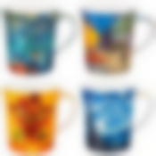 НАБОР ИЗ 4 КРУЖЕК (В. ВАН ГОГ) 420 МЛ