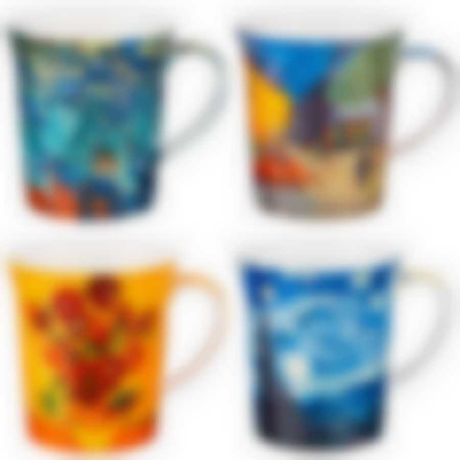 НАБОР ИЗ 4 КРУЖЕК (В. ВАН ГОГ) 420 МЛ