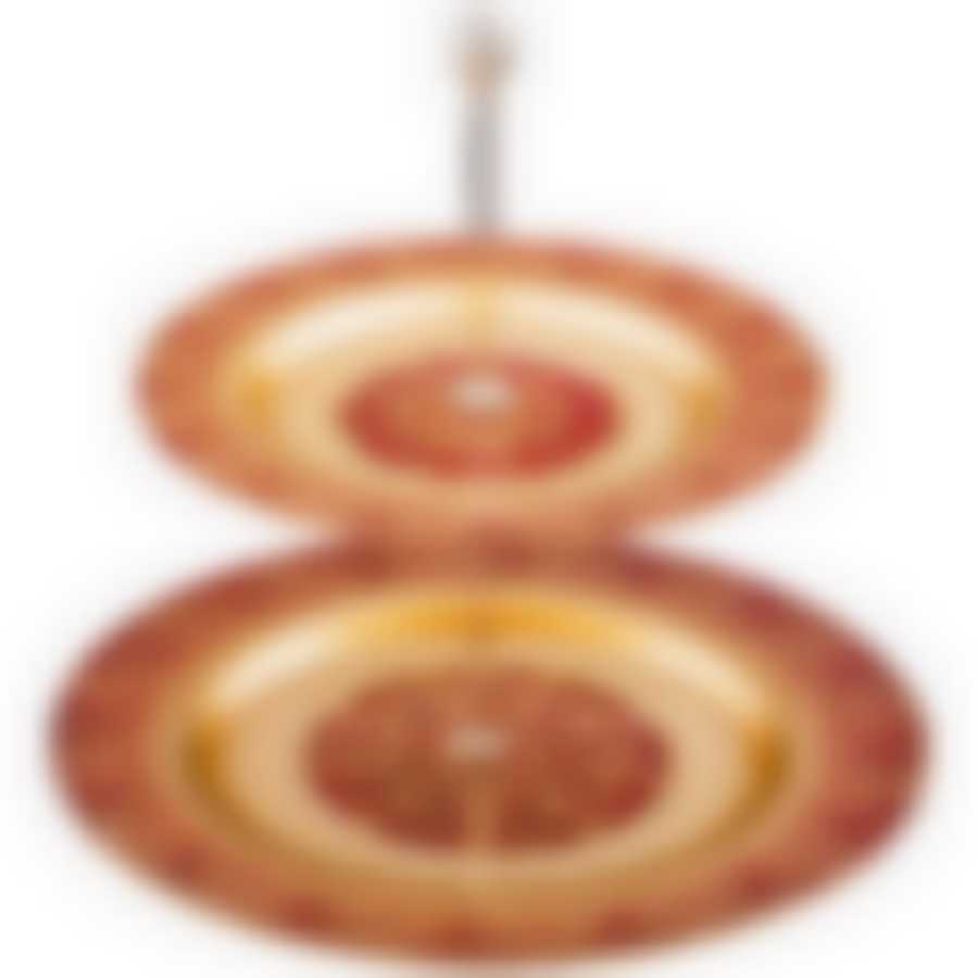 БЛЮДО ДВУХЯРУСНОЕ «JASMIN» RED 21,28 СМ