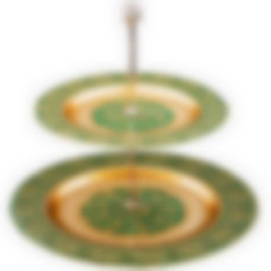 БЛЮДО ДВУХЯРУСНОЕ «JASMIN» GREEN  21,28