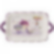 БЛЮДО "ЛАВАНДОВАЯ ВЕСНА" 23,5*14 СМ. ВЫСОТА=2,5 СМ.