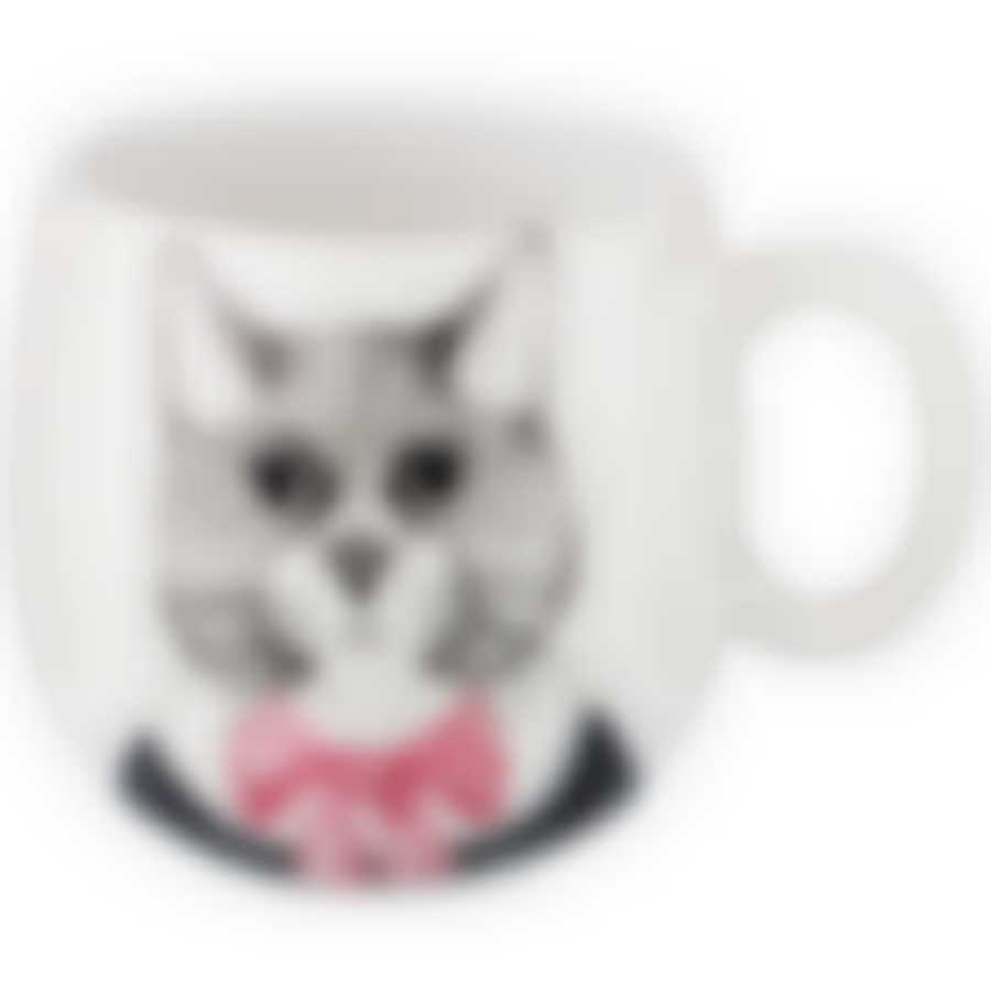КРУЖКА "FASHION ANIMALS" КОТ, 530 МЛ