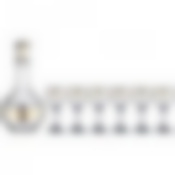 НАБОР 7 ПРЕДМЕТОВ "ПОЛОСА ВЕРСАЛЬ"  (ГРАФИН + 6 РЮМОК)