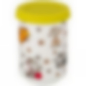 БАНКА ДЛЯ СПЕЦИЙ "ВЕСЕЛЫЕ ДРУЗЬЯ" С СИЛИКОНОВОЙ КРЫШКОЙ, В=9СМ (КОР=48ШТ.)