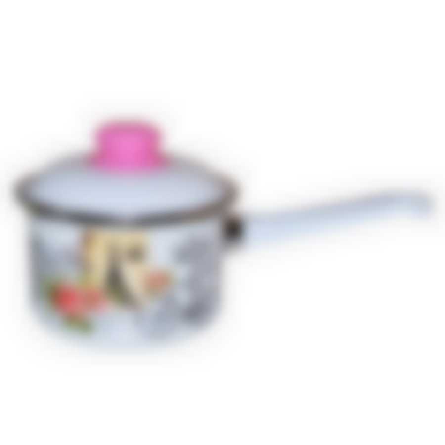 Ковш эмал 1,5л цил с/кр Париж ТМ Appetite