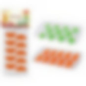 Форма для льда "Яблоко-Апельсин" силикон 2цв.