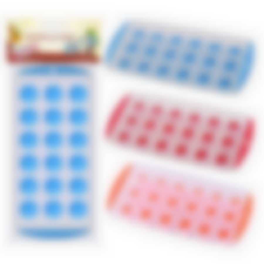 Форма для льда силикон 18шт. 3цв.