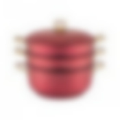 Кастрюля-мантоварка agness Red qeen 26x12/26х7,2/26х7,2 см, трехслойное покр granit, pfoa free