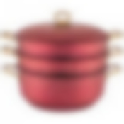 Кастрюля-мантоварка agness Red qeen 28x12/28х7,3/28х7,3 см, трехслойное покр granit, pfoa free