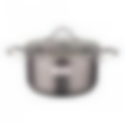 Кастрюля agness со стеклянной крышкой, нерж.сталь, 4,0л 22х11см серия craft collection