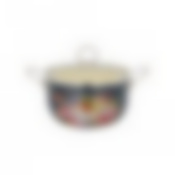 Кастрюля эмалированная agness со стеклянной крышкой, 2,3л, диаметр=16 см высота=12 см 