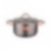 Кастрюля agness со стеклянной крышкой, нерж.сталь, 2,1л 18х9см серия craft collection