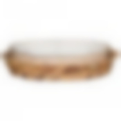 Блюдо для запекания в плетеной корзине bronco Nature 32,5*20,5*6,4см 1200мл кремовое 