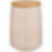 Банка с деревянной крышкой bronco Nature 17*12 см 1240 мл кремовая 