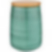 Банка с деревянной крышкой bronco Nature 17*12 см 1240 мл мятная 