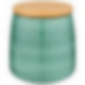 Банка с деревянной крышкой bronco Nature 13*12 см 600 мл мятная 