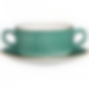 Бульонница с блюдцем bronco Nature 250 мл мятная 