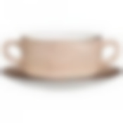 Бульонница с блюдцем bronco Nature 250 мл бежевая 