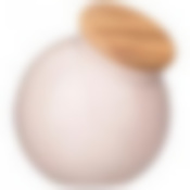 Банка с деревянной крышкой bronco Fusion 16,5*14,5*15 см пудровая 1250 мл