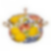 Кастрюля эмалированная agness с крышкой, серия фландрия 6,1л, диа.24см