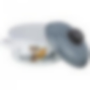 Кастрюля agness эмалированная с эмалирован. и пластиковой крышками, серия озорные коты 1,5л диа.16см