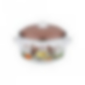 Кастрюля agness эмалированная, серия куриный переполох 2,4л диаметр=18 см высота=10,5 см 