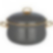 Кастрюля agness эмалированная с крышкой, серия deluxe, 24x15см, 6,1л, подходит для индукции