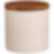 Банка с деревянной крышкой bronco Crocus 11*11 см 700 мл бежевая 