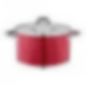 Кастрюля agness со стеклянной крышкой, нерж.сталь, серия red marble 4,6л 22х12,5см