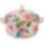 Кастрюля эмалированная agness с крышкой, серия винтаж, 6,1л, диаметр=24см 