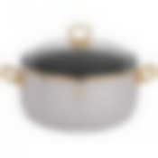 Кастрюля agness эмалированная со стекл. крышкой и антипригар. Мраморным покрытием, 24см / 5,3л