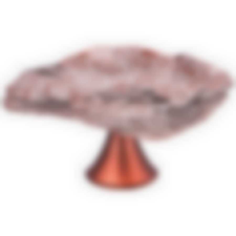 Блюдо на ножке Galaxy brown 30cm высота 14,5см