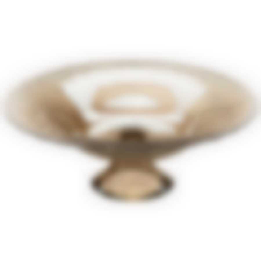 Блюдо на ножке Luster fume 30см