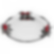 Блюдо сервировочное Red berries 39,5*39,5 см. диаметр=6 см. 