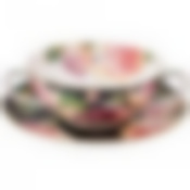 Бульонница с блюдцем lefard Винтаж 450 мл черная 