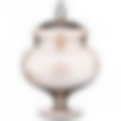 Ваза на ножке с крышкой Maria fume высота 30см