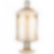 Ваза на ножке с крышкой Victoria amber высота 28см