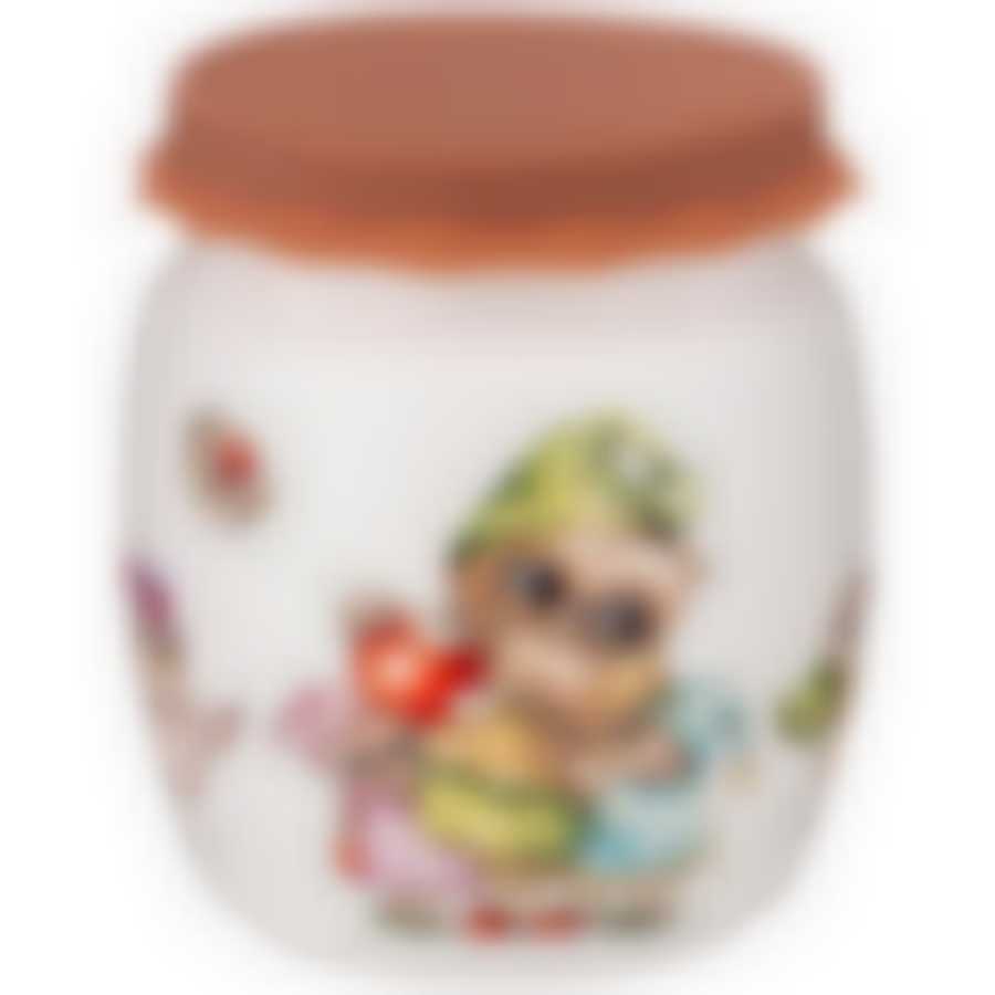 Банка с силиконовой крышкой Совушки 1000мл 