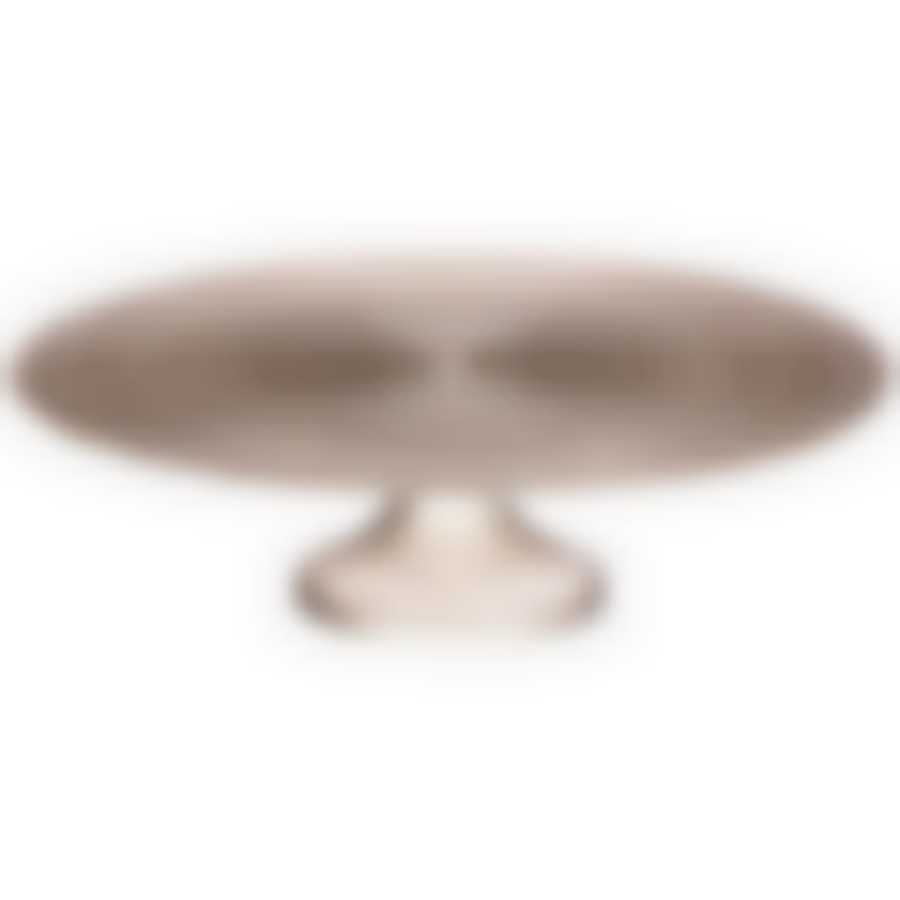 Блюдо на ножке Sparkle beige диаметр 33см